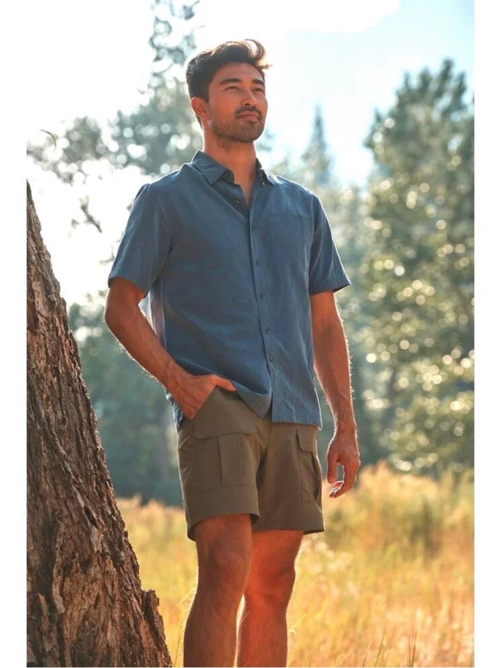 Royal Robbins Men's Short Sleeve Button-Down Shirt - Dark Gray